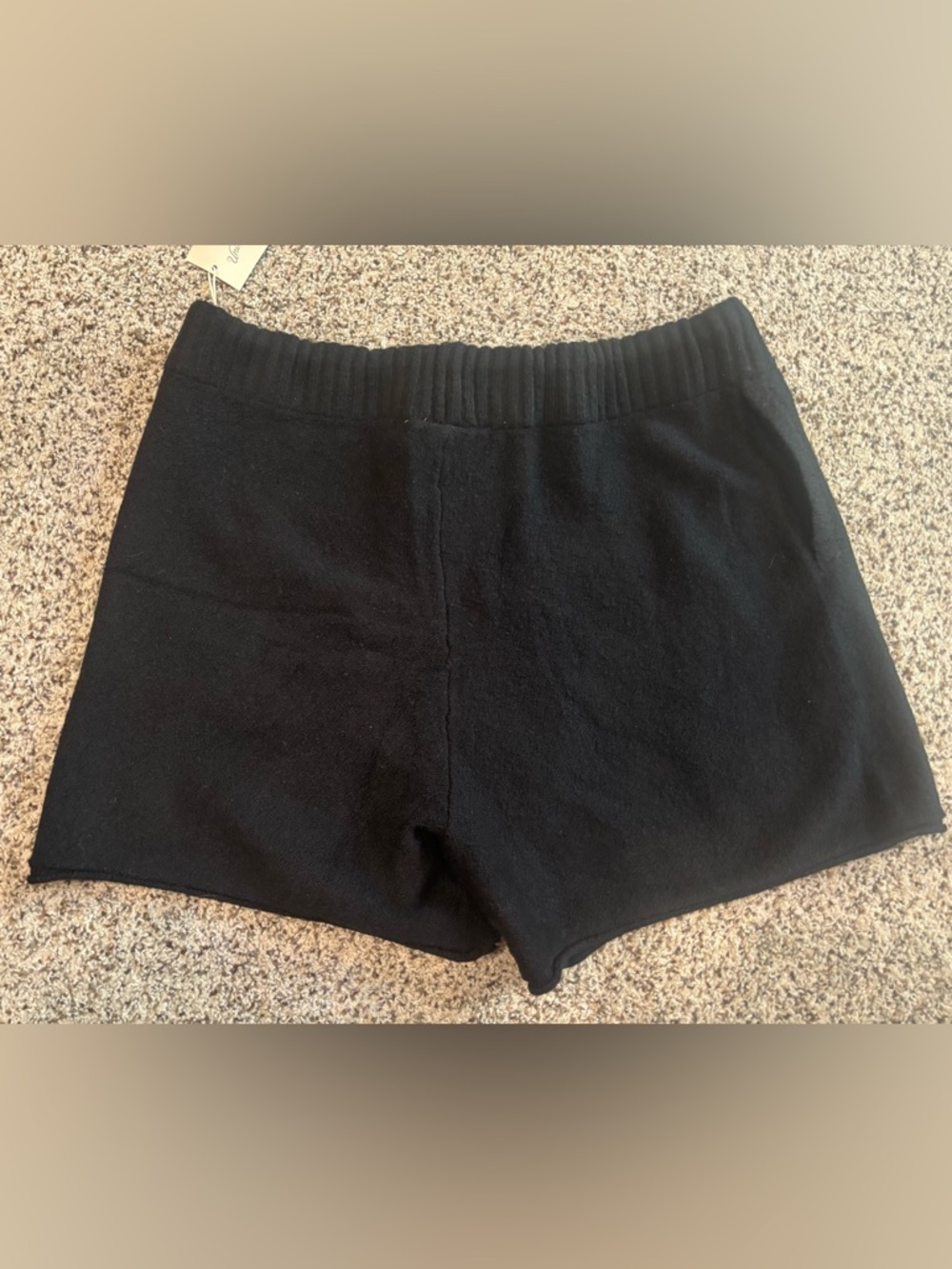 Universal Thread Black Ribbed Knit Drawstring Shorts - Picture 2 of 3